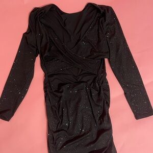 Black Sparkly Bodycon Dress